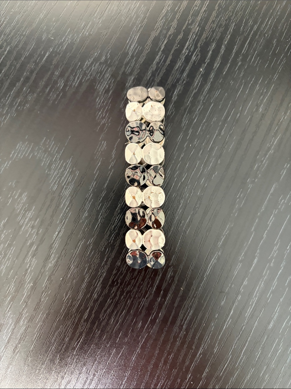 Silver Disc Stretch Bracelet - Women Jewelry